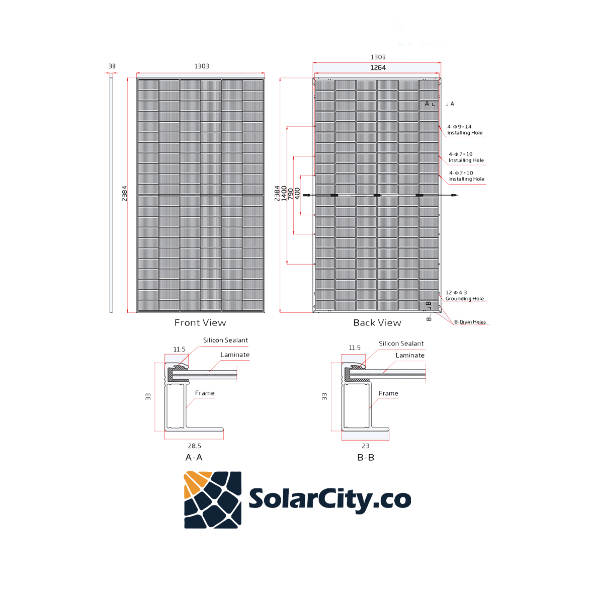 پنل خورشیدی ترینا سولار 710 وات